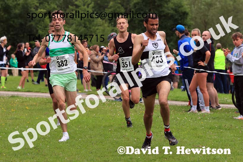 Senior men, 2024 Sunderland Harriers 5k, Silksworth, Sunderland.  Photo: David T. Hewitson/Sports for All Pics